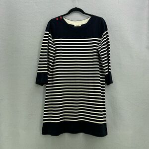 Anthropologie Allihop Womens Top Of The Line Sailor Striped Mini Dress Medium